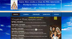 Desktop Screenshot of paroquiansaparecida.com.br